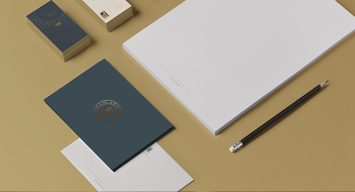 District III stationery laid out.